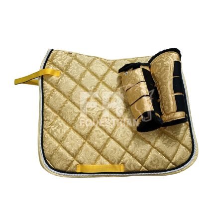 Luxury Dressage Set Golden Matching Saddle Pad Sets SPS-005