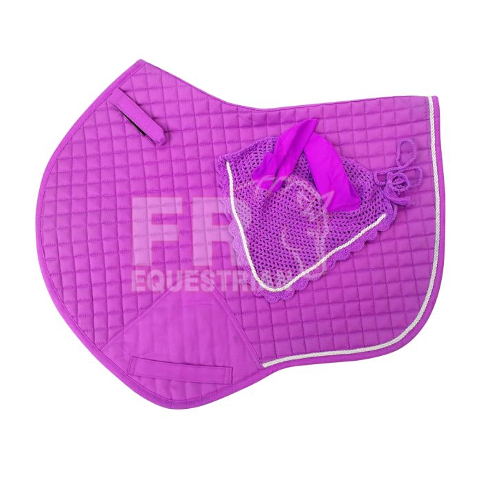 Purple Dressage Matching Saddle Pad Sets SPS-012